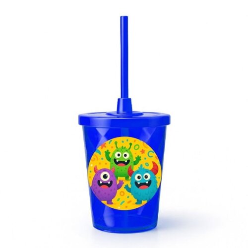 Copo Twister Personalizado 300ml Monstrinhos