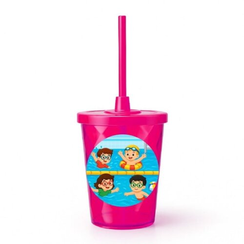 Copo Twister Personalizado 300ml Natação