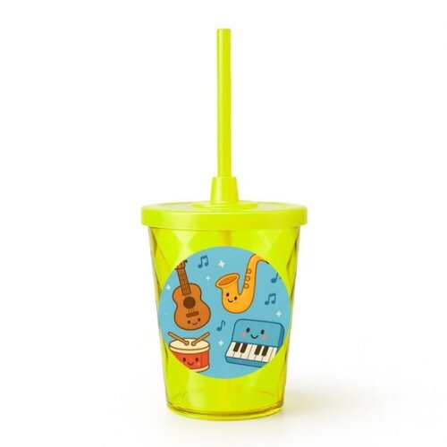 Copo Twister Personalizado 300ml Músicas Instrumentos