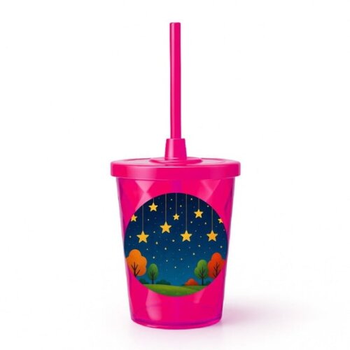 Copo Twister Personalizado 300ml Noite das Estrelas