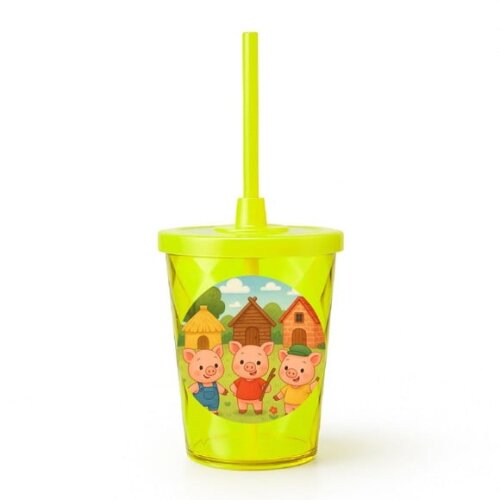 Copo Twister Personalizado 300ml os Três Porquinhos