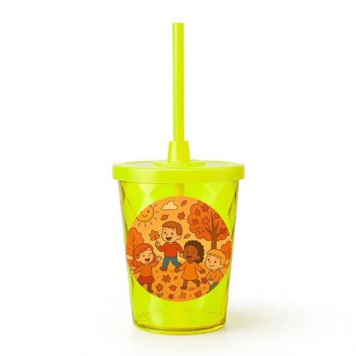 Copo Twister Personalizado 300ml Outono Divertido