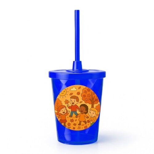 Copo Twister Personalizado 300ml Outono Divertido