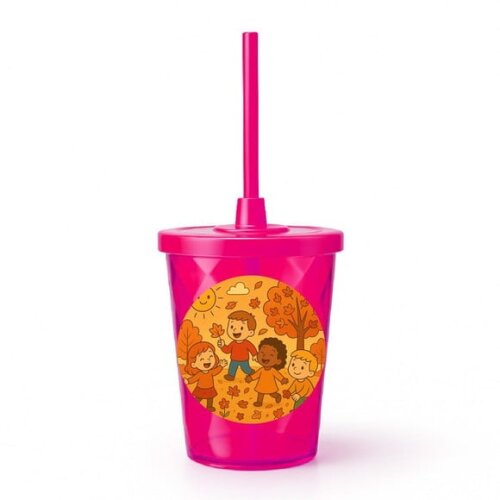 Copo Twister Personalizado 300ml Outono Divertido