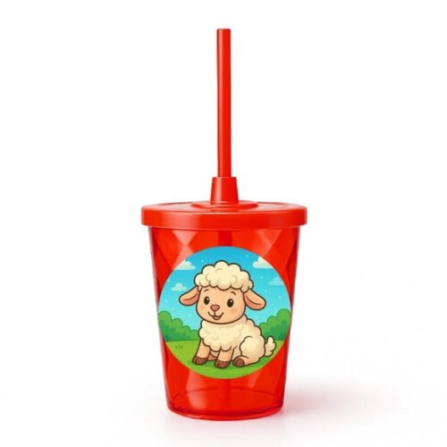 Copo Twister Personalizado 300ml Ovelhinha