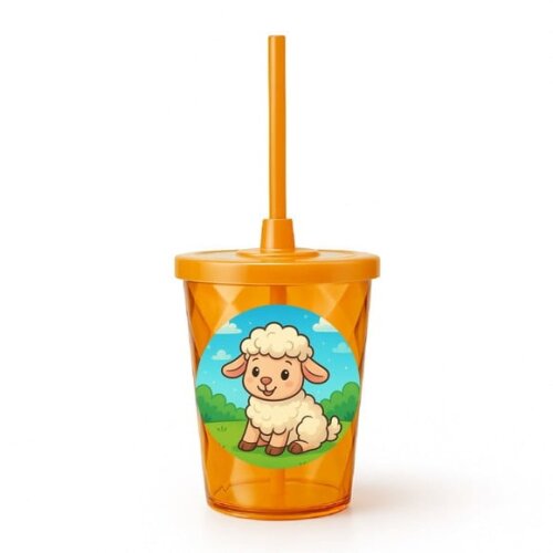 Copo Twister Personalizado 300ml Ovelhinha