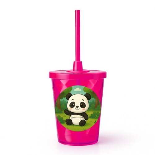 Copo Twister Personalizado 300ml Panda Baby