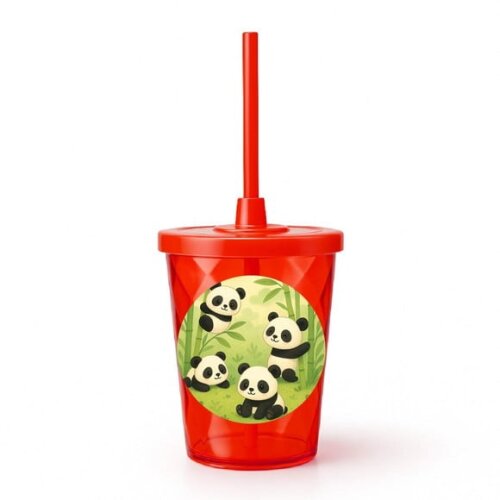 Copo Twister Personalizado 300ml Pandinhas