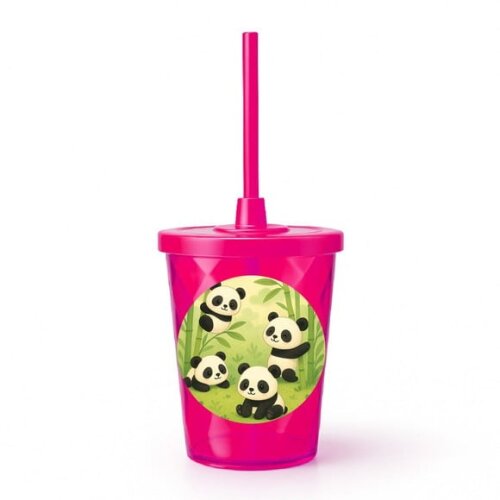 Copo Twister Personalizado 300ml Pandinhas