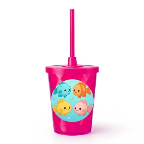 Copo Twister Personalizado 300ml Peixinhos Baby