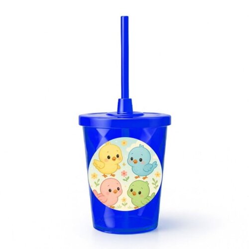 Copo Twister Personalizado 300ml Passarinhos Baby