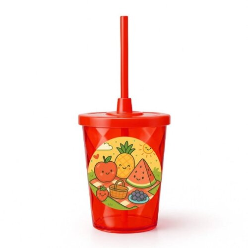 Copo Twister Personalizado 300ml Piquenique das Frutas