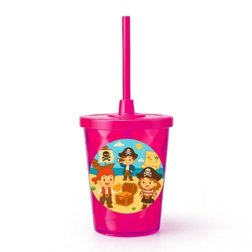 Copo Twister Personalizado 300ml Piratas