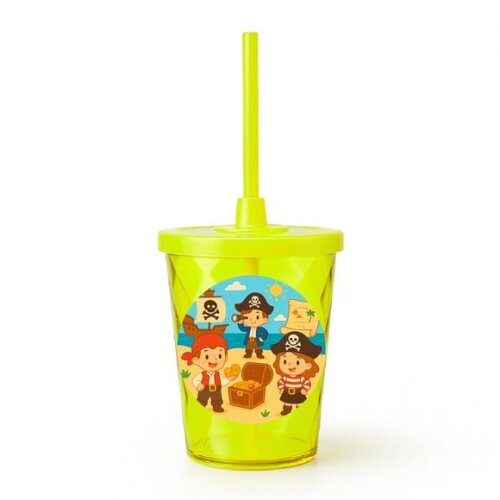 Copo Twister Personalizado 300ml Piratas
