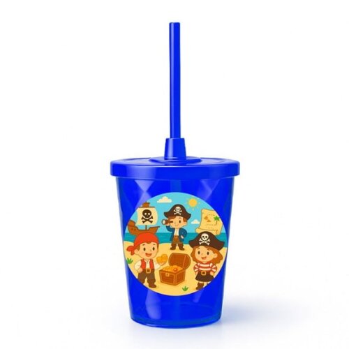 Copo Twister Personalizado 300ml Piratas