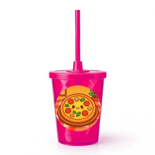 Copo Twister Personalizado 300ml Pizza Divertida