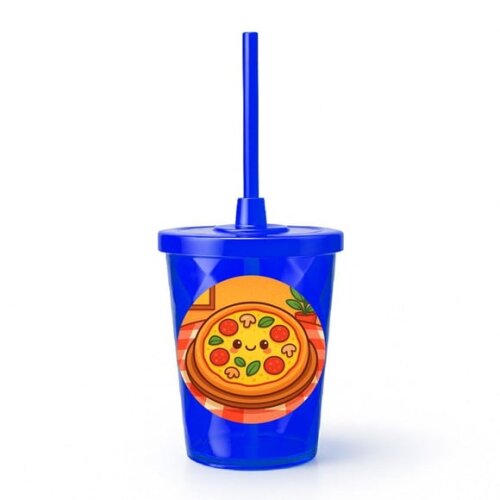 Copo Twister Personalizado 300ml Pizza Divertida