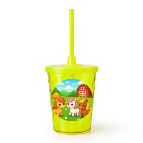 Copo Twister Personalizado 300ml Pôneis