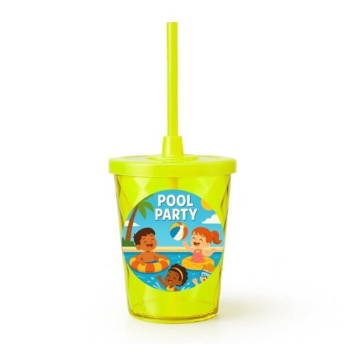 Copo Twister Personalizado 300ml Pool Party