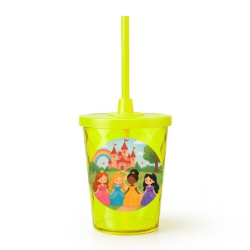 Copo Twister Personalizado 300ml Princesas Encantadas
