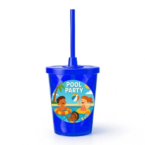 Copo Twister Personalizado 300ml Pool Party