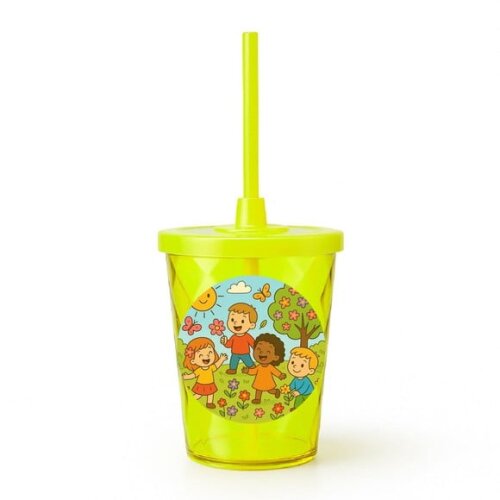 Copo Twister Personalizado 300ml Primavera Divertida