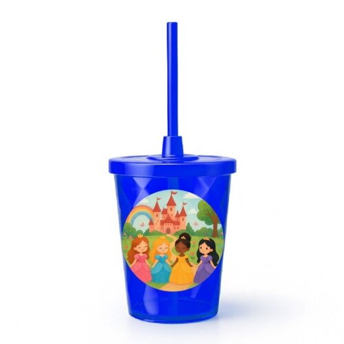 Copo Twister Personalizado 300ml Princesas Encantadas