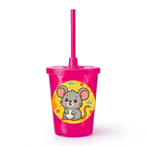 Copo Twister Personalizado 300ml Ratinho Fofo