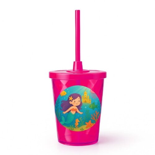 Copo Twister Personalizado 300ml Reino Subaquático