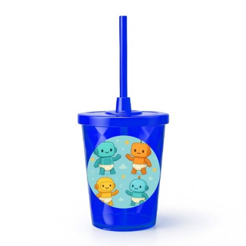 Copo Twister Personalizado 300ml Robôs Baby