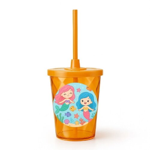 Copo Twister Personalizado 300ml Sereias