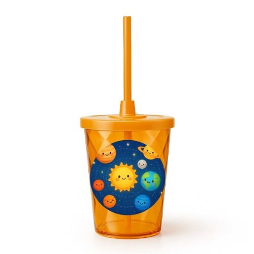 Copo Twister Personalizado 300ml Sistema Solar