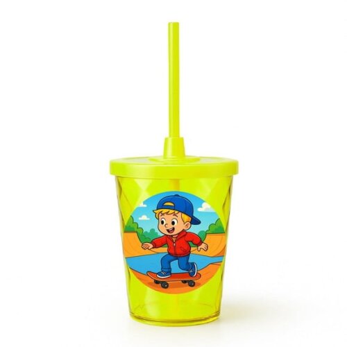 Copo Twister Personalizado 300ml Skate Kids