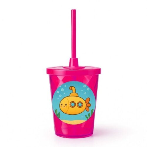 Copo Twister Personalizado 300ml Submarino