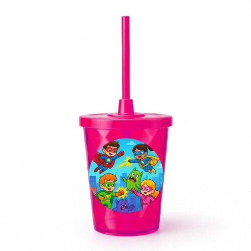 Copo Twister Personalizado 300ml Super Heróis
