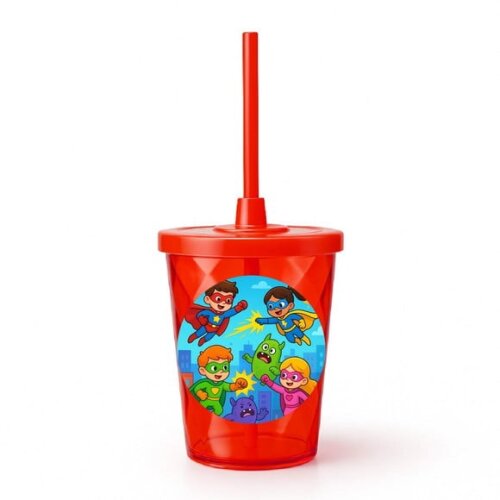 Copo Twister Personalizado 300ml Super Heróis