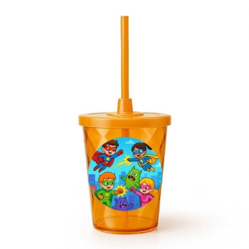 Copo Twister Personalizado 300ml Super Heróis