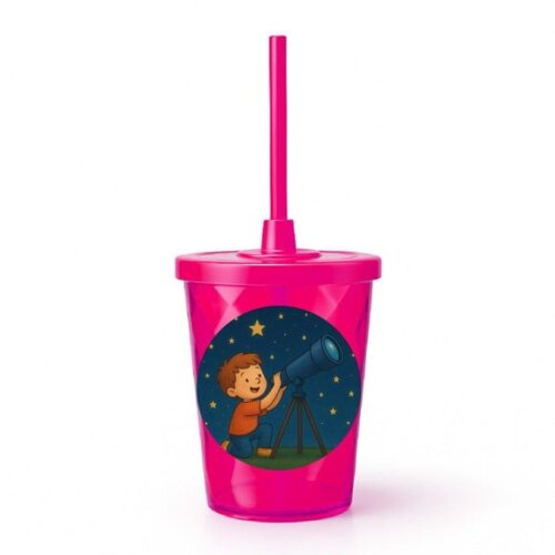 Copo Twister Personalizado 300ml Telescópio Kids