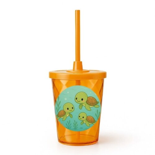 Copo Twister Personalizado 300ml Tartaruguinhas