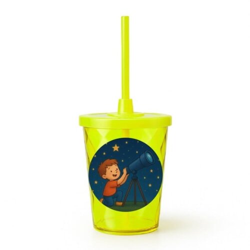 Copo Twister Personalizado 300ml Telescópio Kids