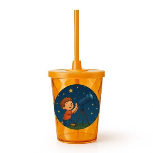 Copo Twister Personalizado 300ml Telescópio Kids