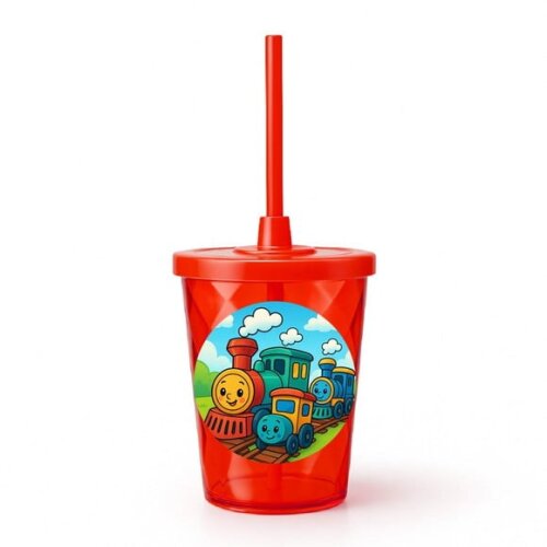 Copo Twister Personalizado 300ml Trens Antigos