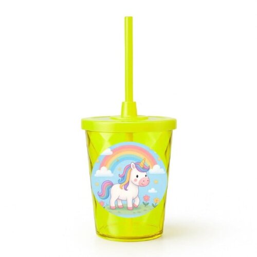 Copo Twister Personalizado 300ml Unicórnio