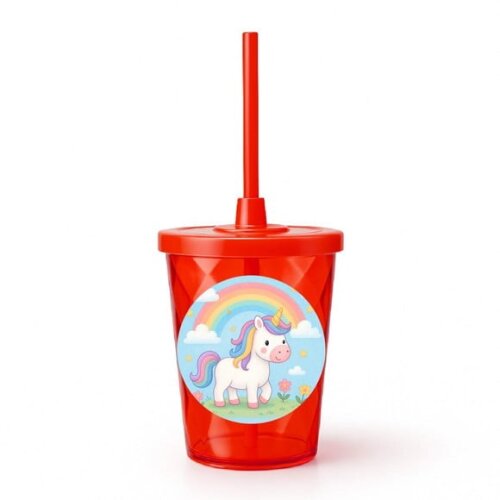 Copo Twister Personalizado 300ml Unicórnio