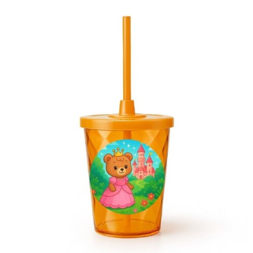 Copo Twister Personalizado 300ml Ursinha Princesa