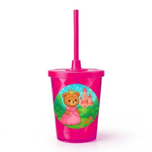Copo Twister Personalizado 300ml Ursinha Princesa