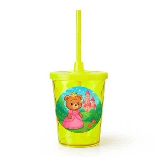Copo Twister Personalizado 300ml Ursinha Princesa