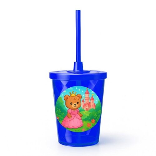 Copo Twister Personalizado 300ml Ursinha Princesa