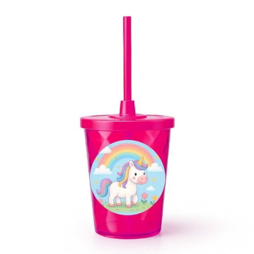 Copo Twister Personalizado 300ml Unicórnio