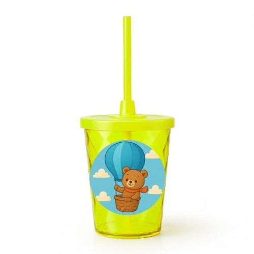 Copo Twister Personalizado 300ml Ursinho Baloeiro